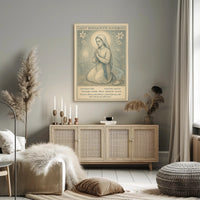 Saint Bernadette Prayer Vintage Cultural or Heritage Poster