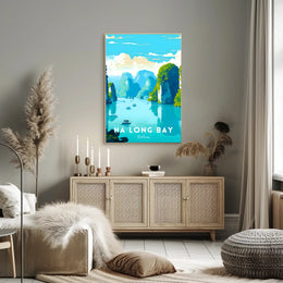 Ha Long Bay Seascape Exploration Travel Poster