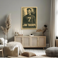 Jim Thorpe Iconic Athlete Poster