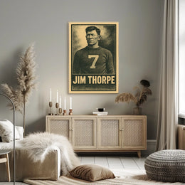 Jim Thorpe Iconic Athlete Poster