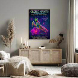 Orchid Mantis Natures Enigma Poster