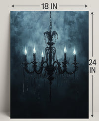 Gothic Chandelier Poster