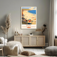 Filey Beach British Railways Poster