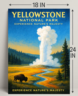 Yellowstone National Park Experience Nature’s Majesty Poster PosterGoat