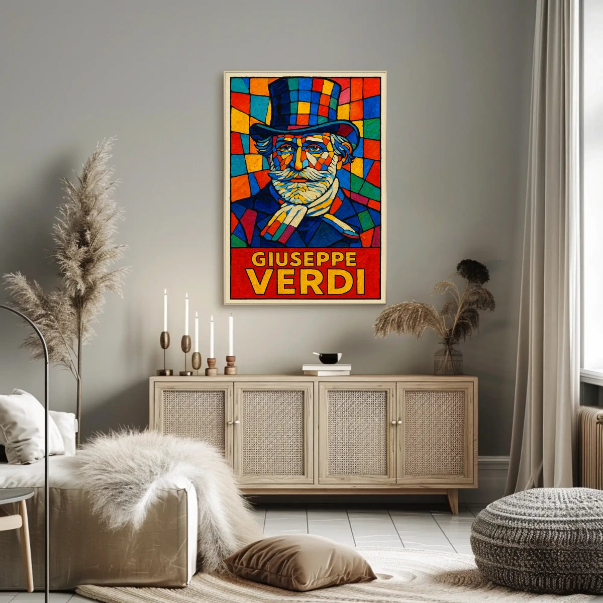 Giuseppe Verdi A Vibrant Tribute Poster