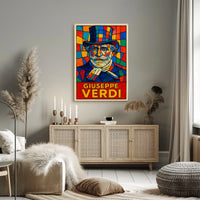 Giuseppe Verdi A Vibrant Tribute Poster