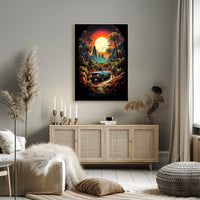Journey Through a Vibrant Wilderness Poster
