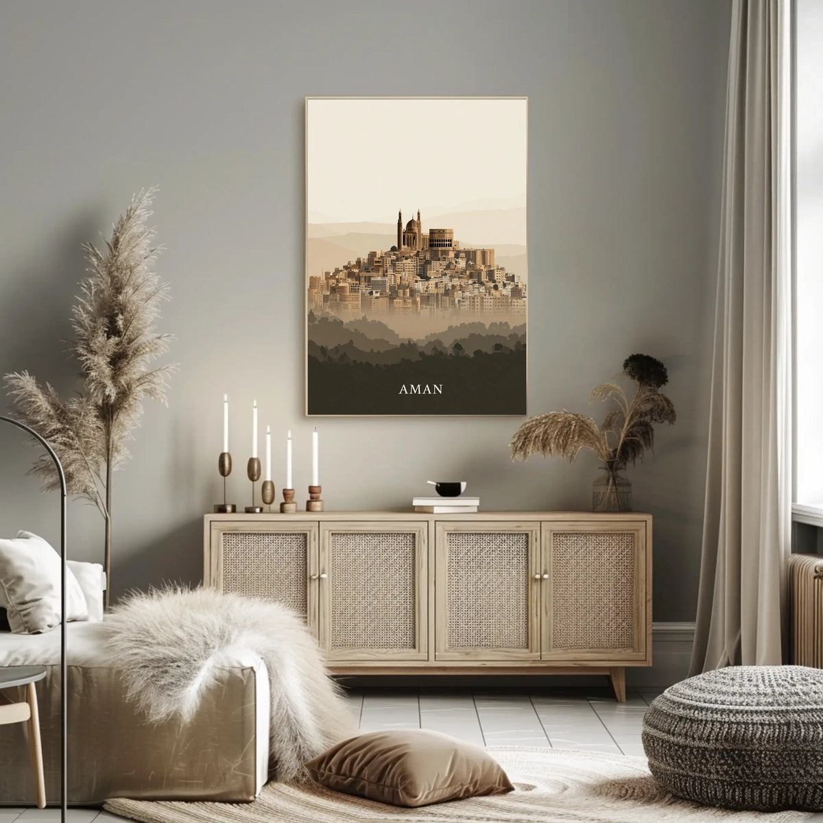 Aman A Tranquil Cityscape Poster