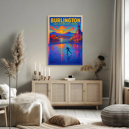 Burlington Lake Champlain Lights Poster