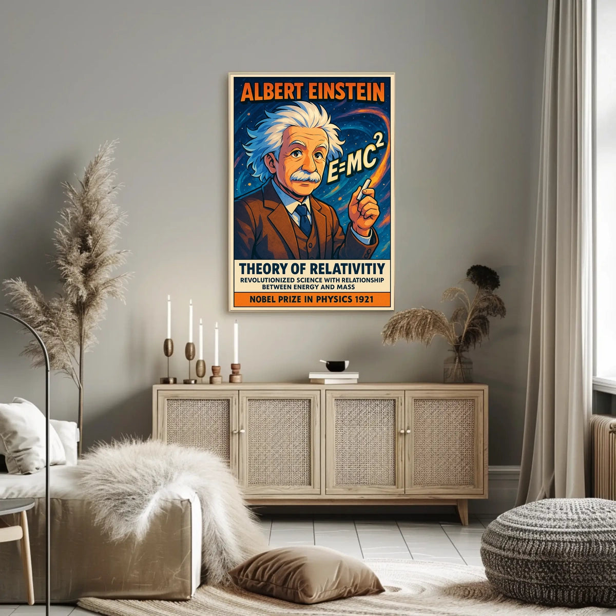 Albert Einstein Theory Of Relativity Poster
