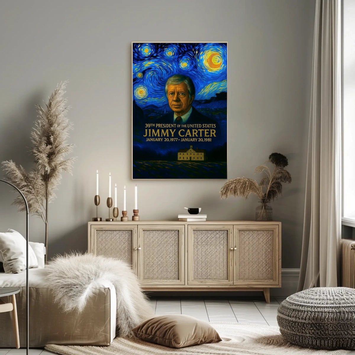 Jimmy Carter 39th President of the United States Presidential Masterpiece Series Poster