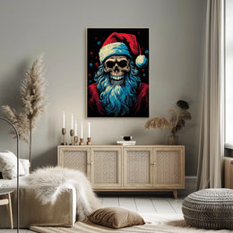 Santa Skull A Twisted Holiday Poster
