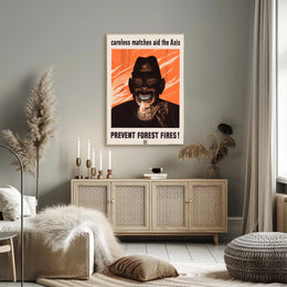 Careless Matches Aid the Axis Poster PosterGoat