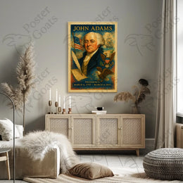 John Adams Historic Patriotic Art Historical or Presidential Poster