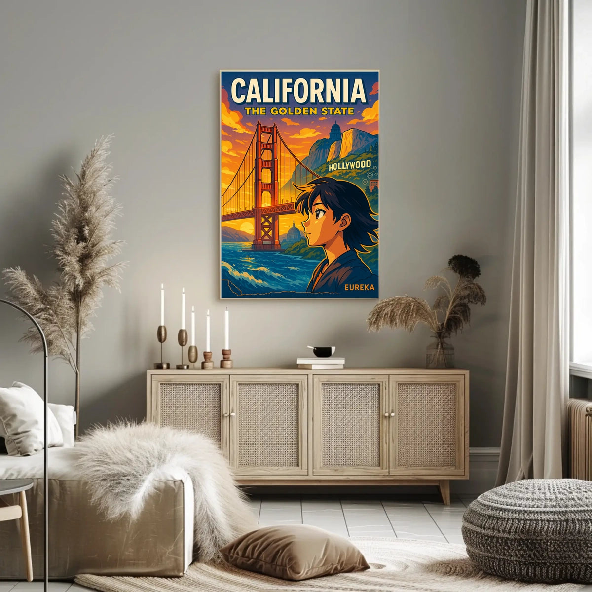 California The Golden State Poster