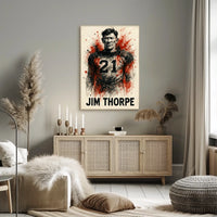 Jim Thorpe Legendary Athlete Poster
