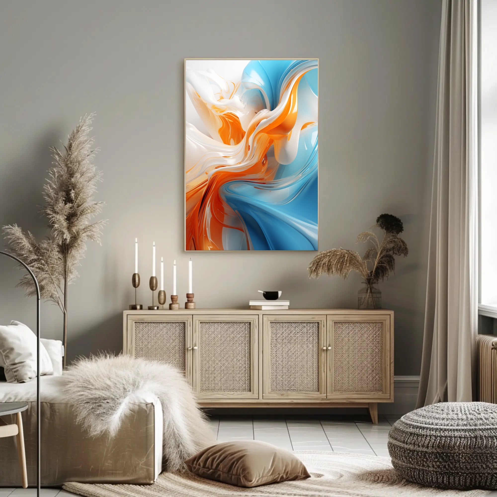 Abstract Fluid Dynamics Abstract Poster PosterGoat