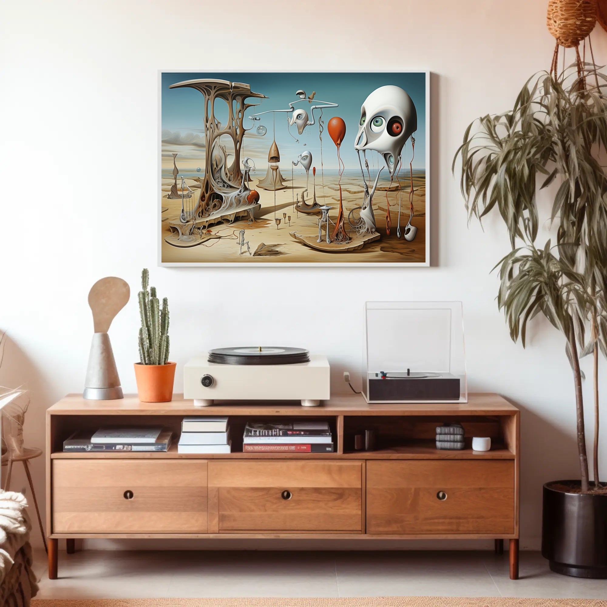 Surreal Desert Dreamscape Abstract Artistic Poster