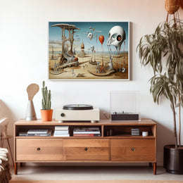 Surreal Desert Dreamscape Abstract Artistic Poster
