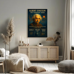 Albert Einstein Inspirational Physics Quote Poster Print