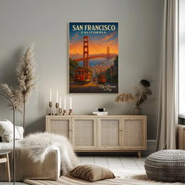San Francisco Scenic Poster City Of Dreams Wall Art