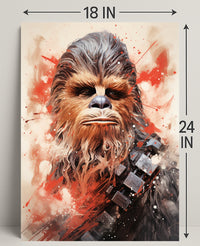 Galactic Warrior Portrait Poster