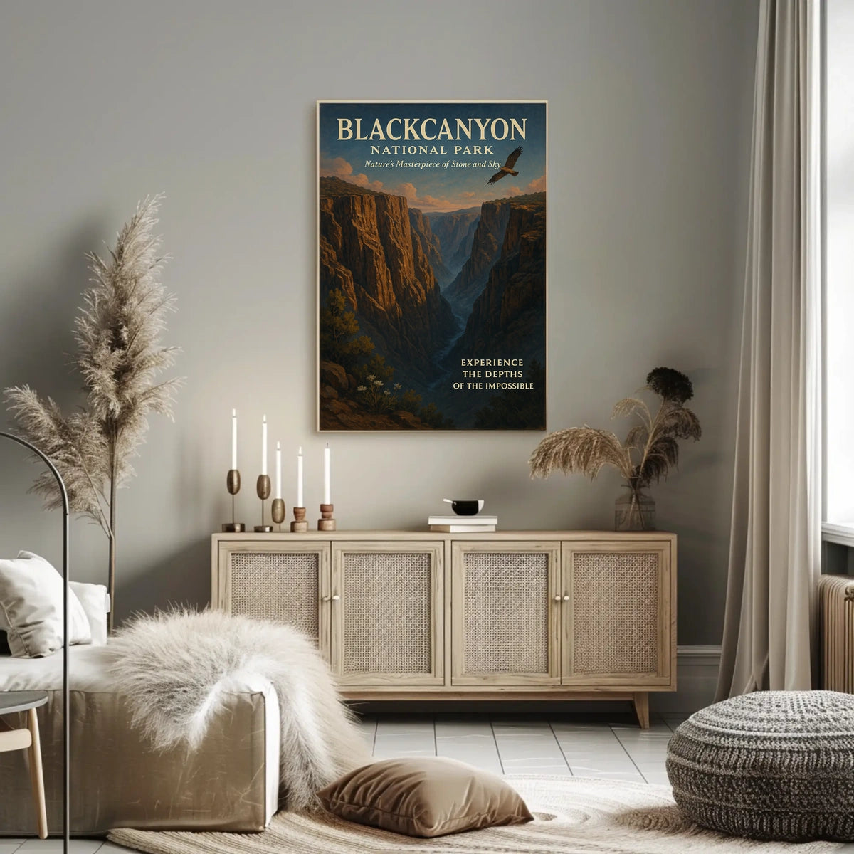 Black Canyon Adventure Vintage National Park Poster