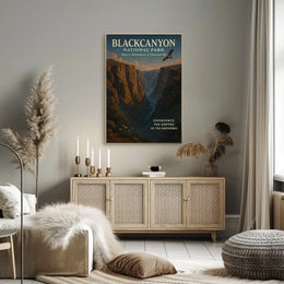 Black Canyon Adventure Vintage National Park Poster