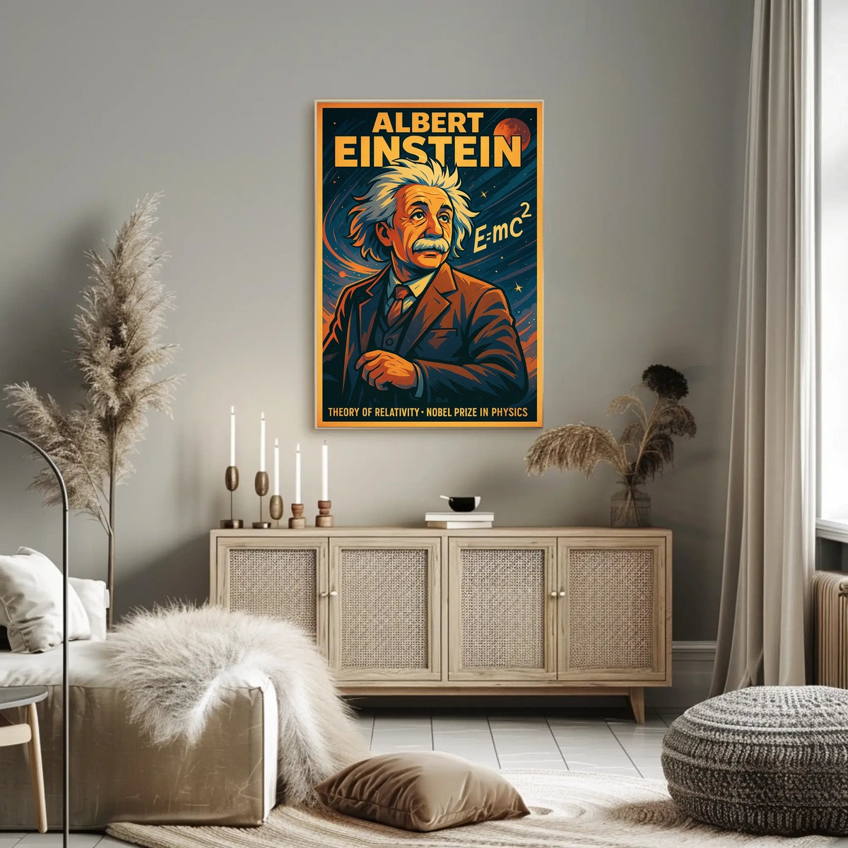 Einstein Relativity Vintage Science Enthusiast Poster