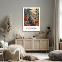 William Morris Peacock Design Cotton Prints Heritage Poster