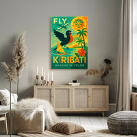 Vibrant Kiribati Travel Poster With Retro Modern Charm PosterGoat
