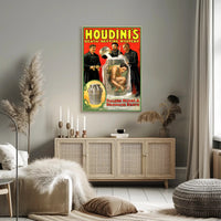 Houdini's Astonishing Escape Act Vintage Cultural Poster
