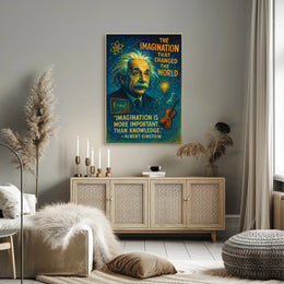 Inspiring Scientific Genius Surreal Art Poster Print