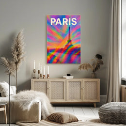 Paris In Vibrant Colors Poster