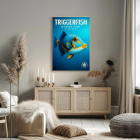 Triggerfish Marine Fish of the Reef Poster PosterGoat