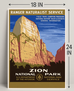 Zion National Park Explore Nature Poster PosterGoat