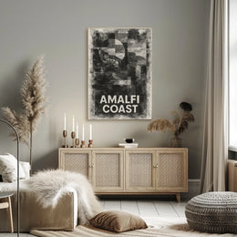 Amalfi Coast Poster Wall Art Coastal Decor Scenic Print