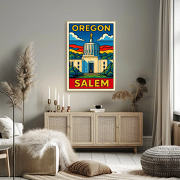 Salem Oregon State Capitol Poster