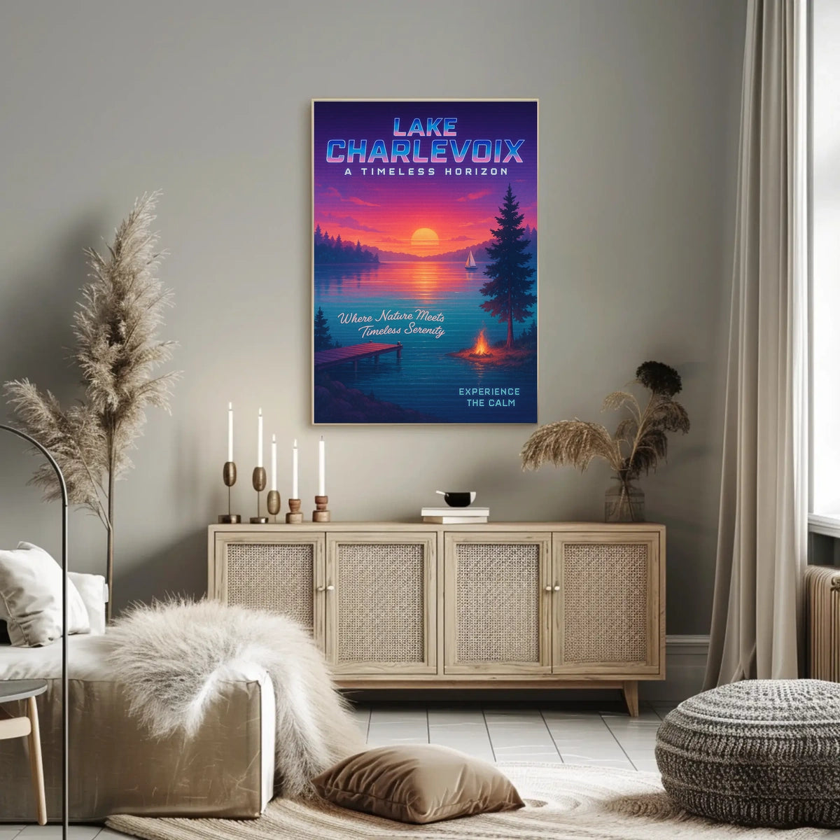 Lake Charlevoix A Timeless Horizon Poster