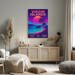 Virgin Islands Caribbean Paradise Poster