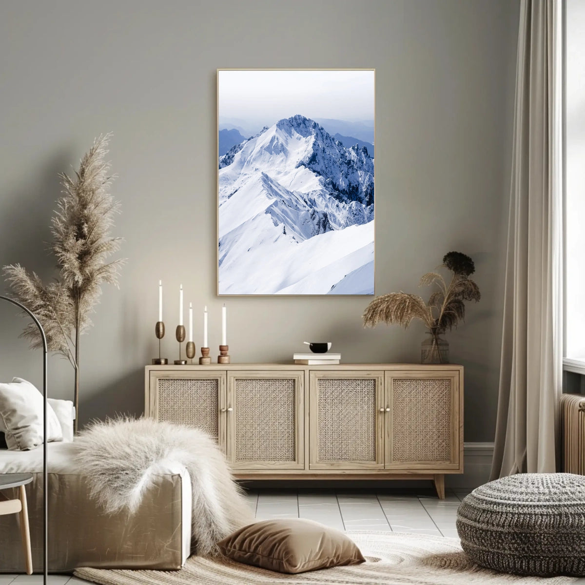 Majestic Winter Peaks Poster