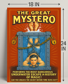 The Great Mystero Underwater Escape Poster PosterGoat
