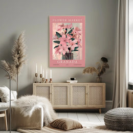Flower Market Granada Poster