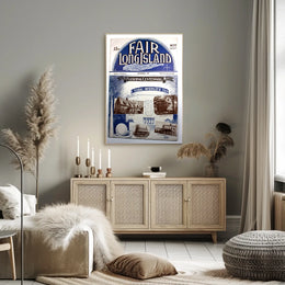 Flushing Centennial 1937 Vintage Architecture Poster Print