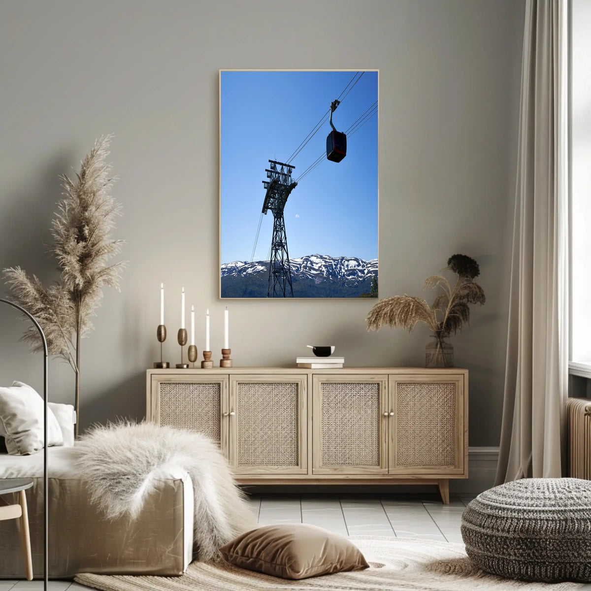 Scenic Cable Car Journey Poster