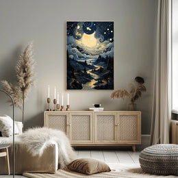Celestial Nightscape Poster PosterGoat