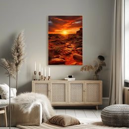 Desert Sunset Serenity Poster