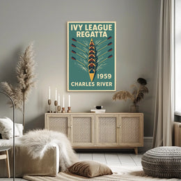 Ivy League Regatta Charles River Poster