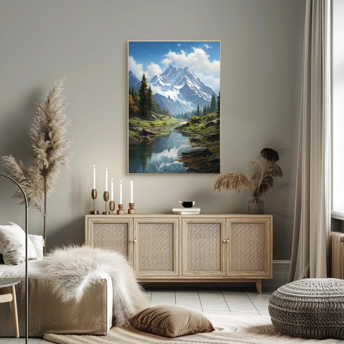 Majestic Mountain Landscape Poster