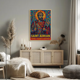 Saint Adrian Patron Of Soldiers And Poster